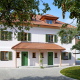 Doppelhaus Wörthersee mit Satteldach und begrüntem Garten
